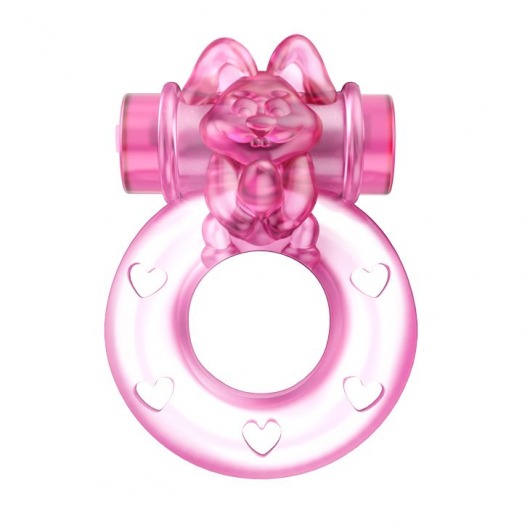 Розовое эрекционное кольцо с вибрацией Ring - Baile - в Новосибирске купить с доставкой