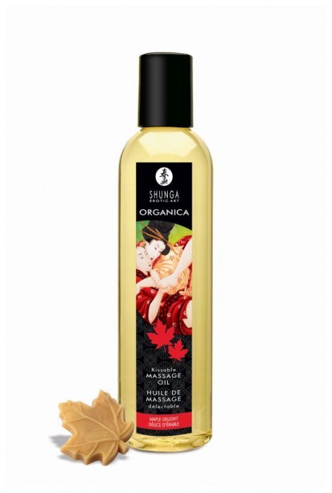 Массажное масло с ароматом кленового сиропа Organica Maple Delight - 250 мл. - Shunga - купить с доставкой в Новосибирске