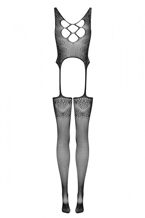 Оригинальный кэтсьюит с имитацией шнуровки на спинке - Obsessive купить с доставкой