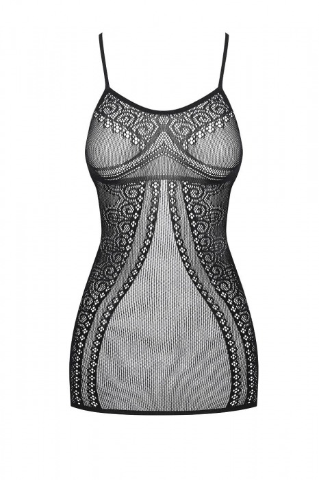 Коротенькое ажурное платье-сетка - Obsessive купить с доставкой