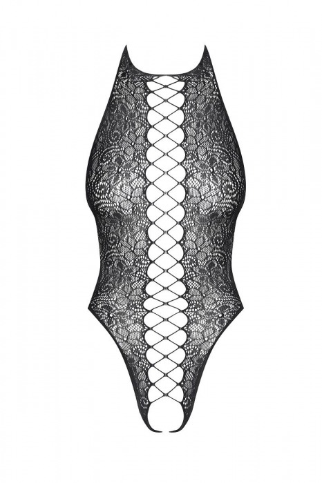 Эластичное ажурное тедди с открытой спинкой и доступом - Obsessive купить с доставкой