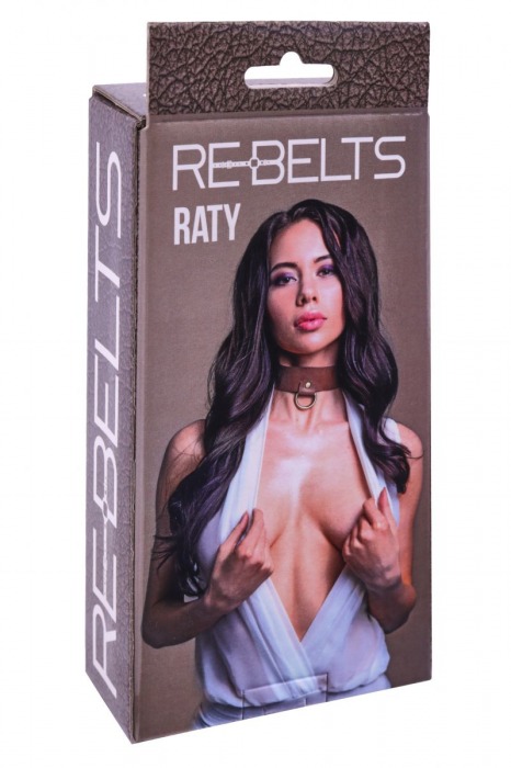 Ошейник Raty с маленьким колечком-креплением - Rebelts - купить с доставкой в Новосибирске