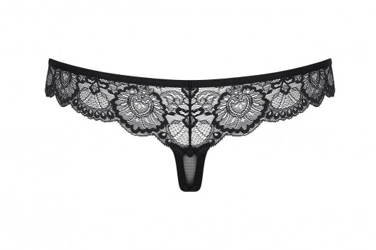 Соблазнительные трусики-стринги из нежного кружева - Obsessive купить с доставкой