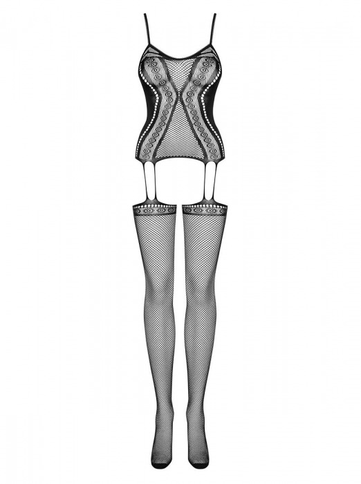 Соблазнительный кэтсьюит из сетки с узором - Obsessive купить с доставкой