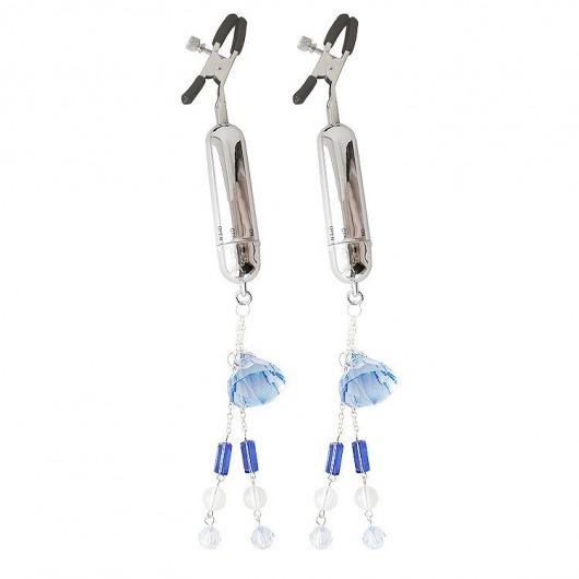 Зажимы на соски с вибрацией Sexy Friend - Bior toys - купить с доставкой в Новосибирске