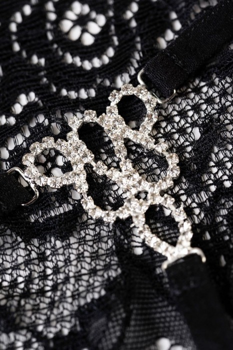 Трусики-стринги Valerie с декором из страз - Erolanta купить с доставкой