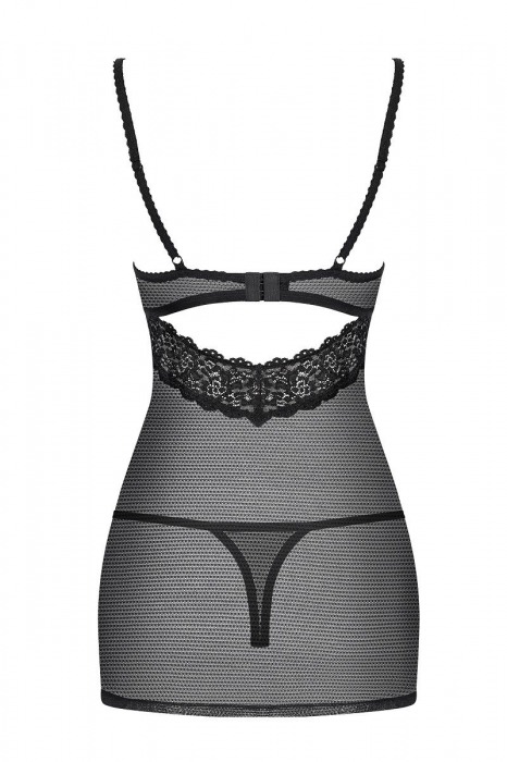 Полупрозрачная кружевная сорочка с регулируемыми бретелями - Obsessive купить с доставкой
