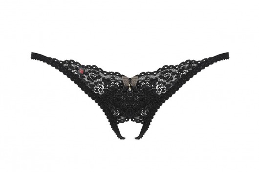 Ажурные контактные трусики-стринги - Obsessive купить с доставкой