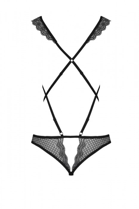 Ультрасексуальное боди с открытой грудью - Obsessive купить с доставкой