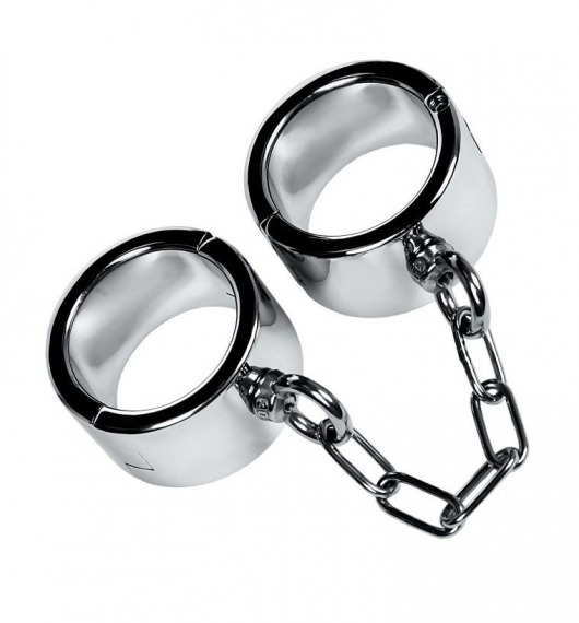 Серебристые широкие наручники Metal - ToyFa - купить с доставкой в Новосибирске