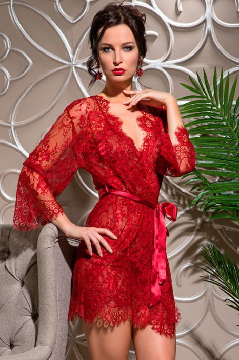 Пеньюар Chanell из нежного французского кружева - Mia-Mia купить с доставкой