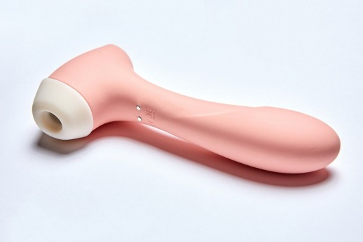 Персиковый вакуумный бесконтактный стимулятор клитора и вибратор Halo - Le Frivole