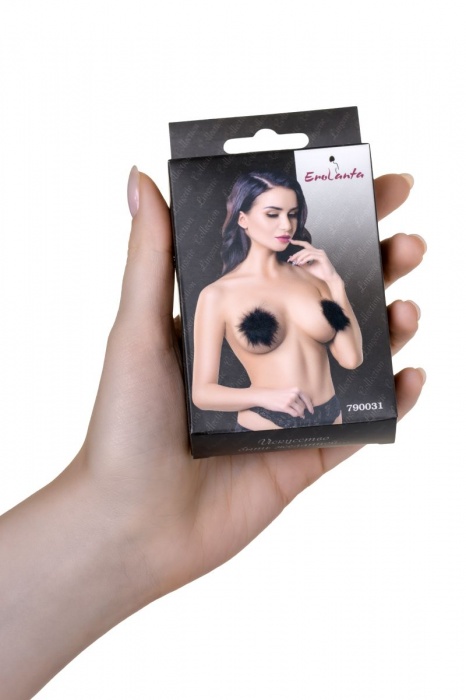 Соблазнительные круглые пэстис с пухом - Erolanta купить с доставкой