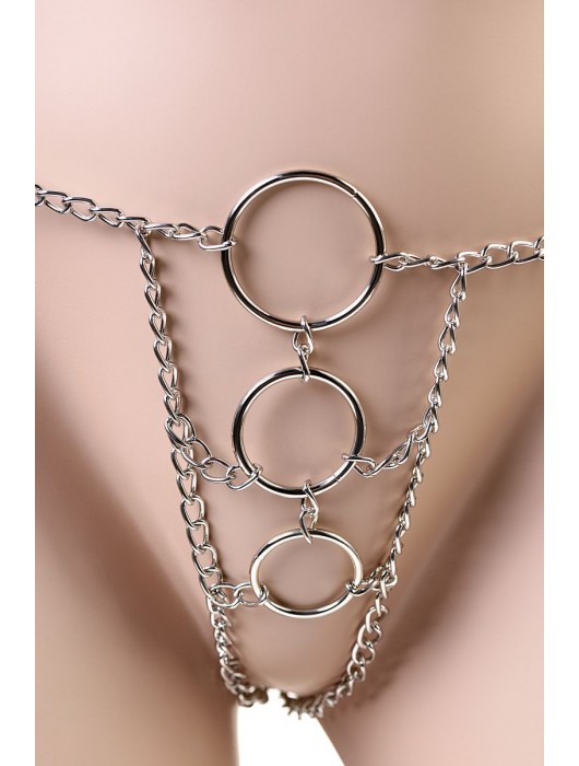 Металлическое бикини из цепочек TOYFA Theatre - ToyFa купить с доставкой