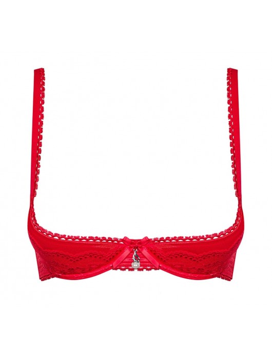 Возбуждающий бюстгальтер с открытыми чашечками - Obsessive купить с доставкой