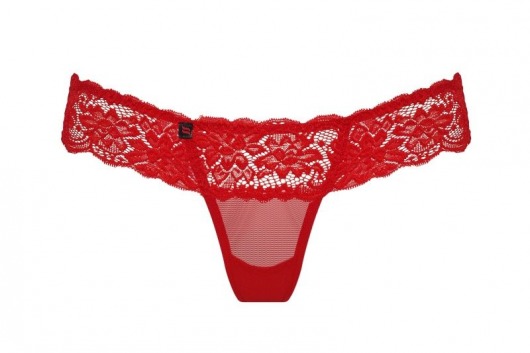 Сексуальные кружевные трусики с оборкой на попке - Obsessive купить с доставкой