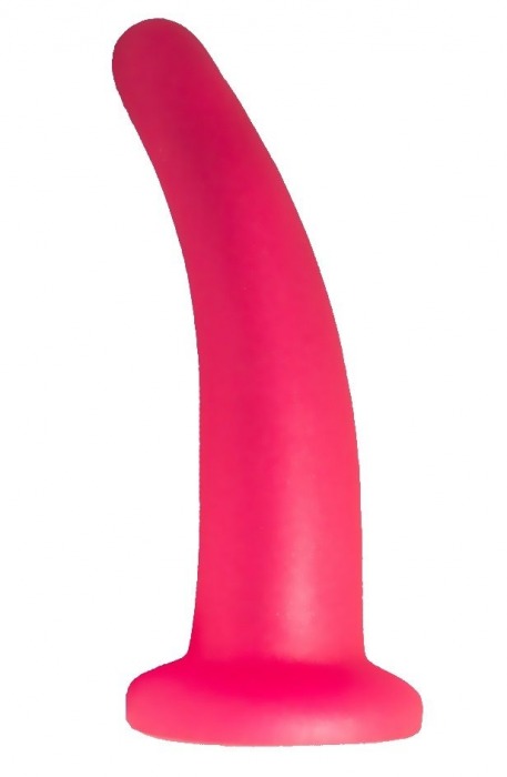 Розовый изогнутый стимулятор простаты из геля - 12,5 см. - LOVETOY (А-Полимер) - в Новосибирске купить с доставкой