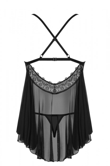 Эротичная сорочка с кружевными вставками - Obsessive купить с доставкой