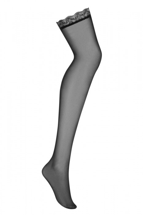 Чулки с ажурной резинкой - Obsessive купить с доставкой