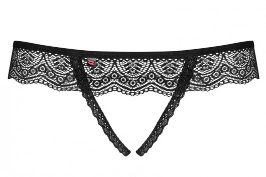 Кружевные контактные трусики с декором - Obsessive купить с доставкой