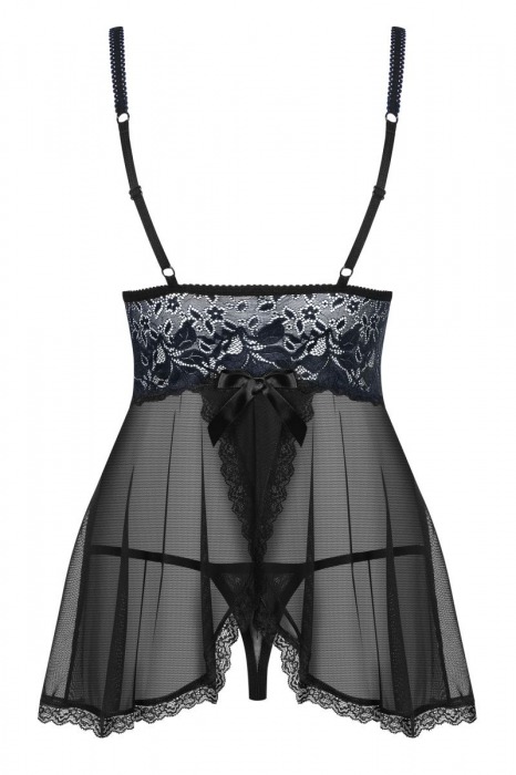 Изысканная воздушная кружевная сорочка - Obsessive купить с доставкой