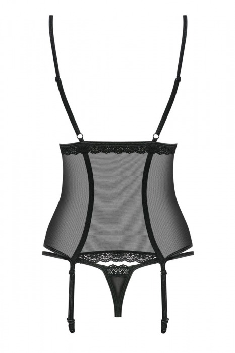 Возбуждающий прозрачный корсаж - Obsessive купить с доставкой