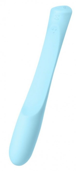 Голубой гибкий водонепроницаемый вибратор Sirens Venus - 22 см. - Sirens