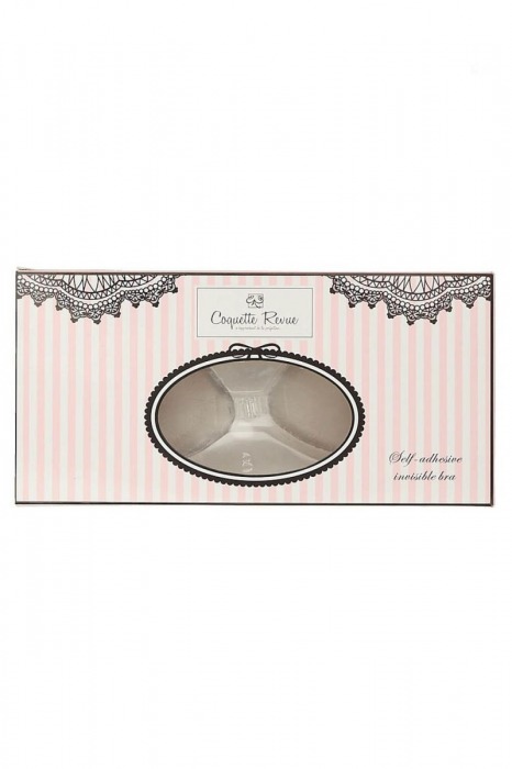 Силиконовый бюстгальтер-невидимка с эффектом пуш-ап на бретелях - Coquette Revue купить с доставкой