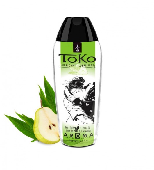 Интимный гель TOKO Pear   Exotic Green Tea с ароматом груши и зеленого чая - 165 мл. - Shunga - купить с доставкой в Новосибирске