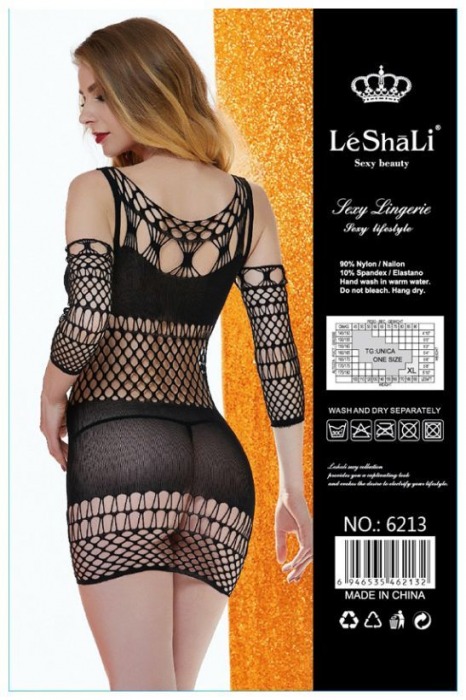 Коротенькое эротическое платье-сетка - Джага-Джага купить с доставкой