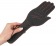 Чёрная шлёпалка Slapper Hand в виде ладошки с контрастной строчкой - 30 см. - Orion - купить с доставкой в Новосибирске