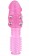 Стимулирующая розовая насадка с шишечками и шипами - 13,5 см. - Toyfa Basic - в Новосибирске купить с доставкой
