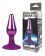 Фиолетовая конусовидная анальная пробка - 10 см. - Bior toys