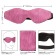 Розово-черная маска на резинке Tickle Me Pink Eye Mask - California Exotic Novelties - купить с доставкой в Новосибирске