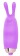 Фиолетовый клиторальный вибромассажер с ушками - 7,5 см. - Bior toys