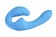 Голубой безремневой страпон с пультом ДУ - 17,5 см. - Главсексмаг - купить с доставкой в Новосибирске