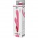 Розовый вибратор с клиторальным стимулятором и нагревом HEATING SNAIL TRAIL - 24 см. - Dream Toys