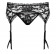 Кружевной пояс для чулок Catia в комплекте с трусиками-стрингами - Obsessive купить с доставкой