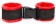 Красно-черные мягкие наручники на липучке - Bior toys - купить с доставкой в Новосибирске