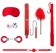 Красный игровой набор Introductory Bondage Kit №6 - Shots Media BV - купить с доставкой в Новосибирске