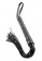 Чёрная кожаная плетка Cat-O-Nine Tails - 46,4 см. - Pipedream - купить с доставкой в Новосибирске
