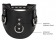 Черный широкий ошейник Heavy Duty Padded Posture Collar - Shots Media BV - купить с доставкой в Новосибирске