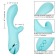 Голубой вибратор-ротатор с клиторальным отростком Catalina Climaxer - 20,25 см. - California Exotic Novelties