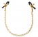 Чёрные с золотом зажимы на соски Gold Chain Nipple Clamps - Pipedream - купить с доставкой в Новосибирске