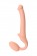 Телесный безремневой страпон Silicone Bendable Strap-On S - Strap-on-me - купить с доставкой в Новосибирске