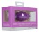 Фиолетовая анальная пробка Extra Large Ribbed Diamond Heart Plug - 9,6 см. - Shots Media BV - купить с доставкой в Новосибирске