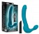 Бирюзовый безремневой страпон Luna Strapless Silicone Dildo - 22,86 см. - Blush Novelties - купить с доставкой в Новосибирске