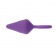 Фиолетовая анальная пробка с кольцом Candy Plug S - 7,1 см. - Chisa
