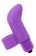 Фиолетовая вибронасадка на палец MisSweet - 7,4 см. - Chisa