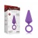 Фиолетовая анальная пробка с кольцом Candy Plug M - 10,1 см. - Chisa